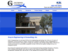 Tablet Screenshot of graysengineering.com
